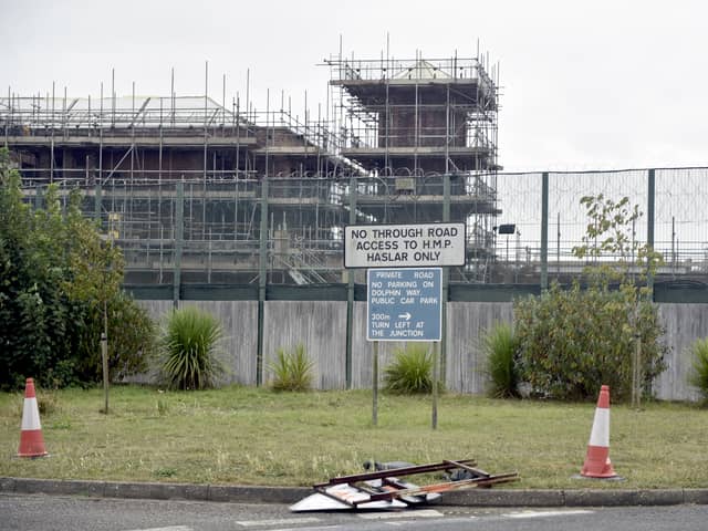Haslar Immigration Removal Centre in Dolphin Way, Gosport. 

Picture: Sarah Standing (220824-9196)