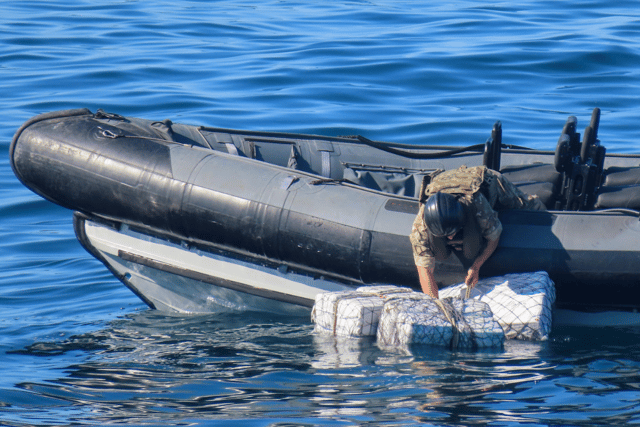 Autonomous systems were used to spot the "suspicious" vessel. HMS Lancaster, a Royal Navy Type 23 frigate, seized a huge stash of heroin and methamphetamine in the Arabian Sea near Bahrain.