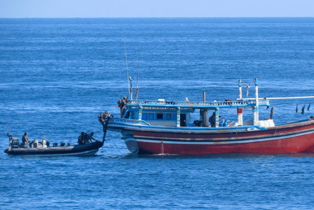Autonomous systems were used to spot the "suspicious" vessel. HMS Lancaster, a Royal Navy Type 23 frigate, seized a huge stash of heroin and methamphetamine in the Arabian Sea near Bahrain.