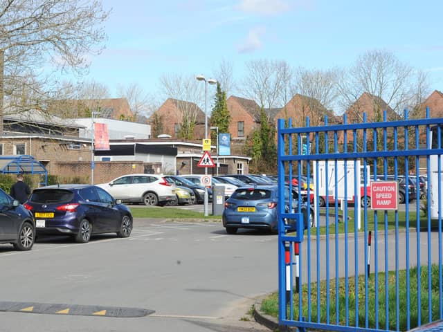 A fire broke out at Swanmore College in New Road, Swanmore, on the morning of March 14.