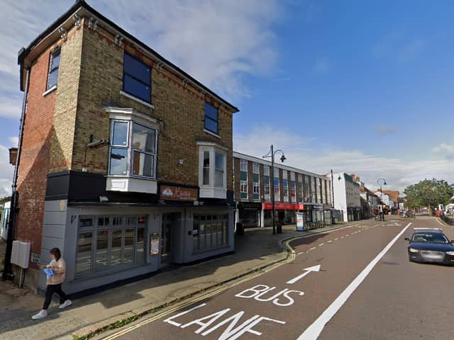 The floors above Japanese restaurant Kumo in West Street, Fareham, can be turned into a HMO