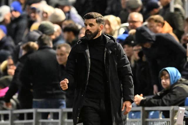 Plymouth boss Miron Muslic celebrates his side's win