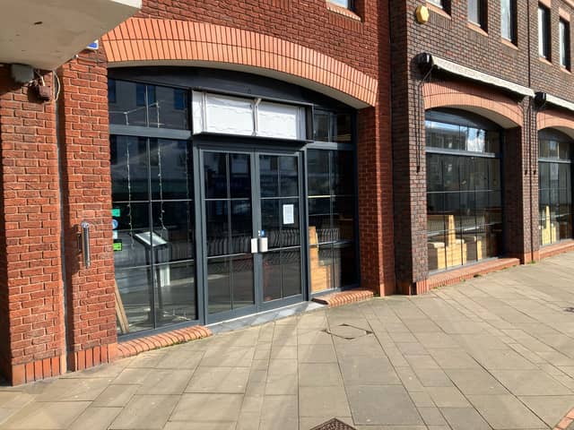Signs for Salt & Sage Bistro have appeared at the former site of Three Joes