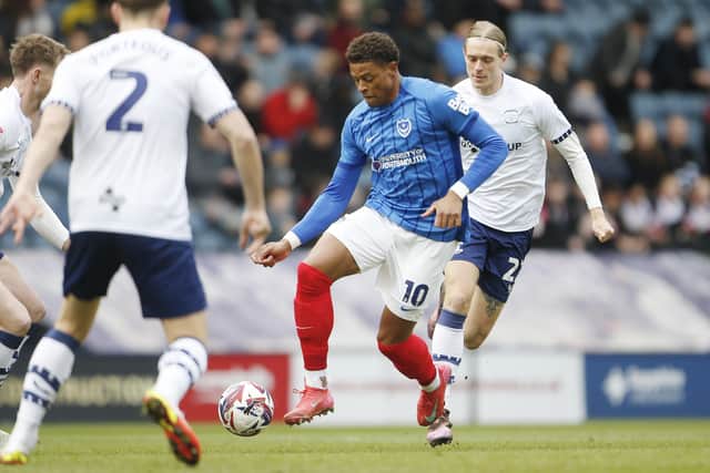 Kusini Yengi was in the Pompey starting XI for the game at Preston North End