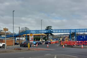 Two lanes have been shut northbound on London Road near the the Shell garage. To leave the city, traffic is being directed through the bus lane.