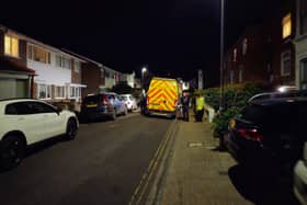 Emergency services headed to a Woodpath in Southsea last night after the body of a man was found.