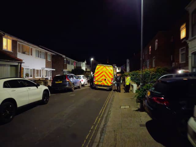 Emergency services headed to a Woodpath in Southsea last night after the body of a man was found.