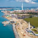 Southsea sea defences are continuing to progress as this stunning picture from Marcin Jedrysiak shows