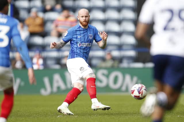 Connor Ogilvie was surprisingly handed a centre-half role in Pompey's 2-1 defeat at Preston. Picture: Paul Thompson/ProSportsImages