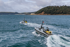 RNMB Ariadne, an autonomous mine-hunting ship that can sail by itself, has been launched for the first time - supporting jobs in Portsmouth.