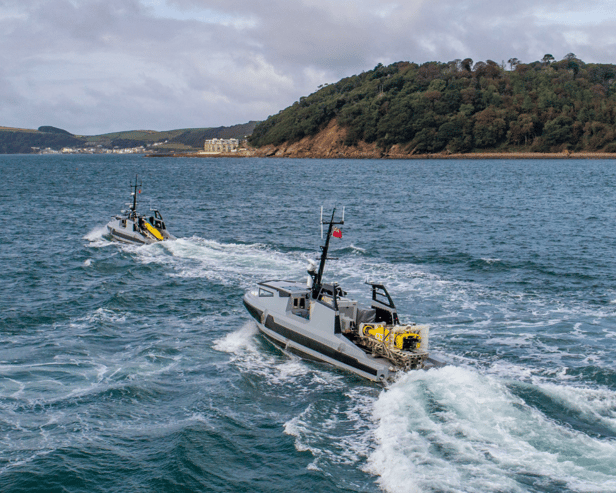 RNMB Ariadne, an autonomous mine-hunting ship that can sail by itself, has been launched for the first time - supporting jobs in Portsmouth.
