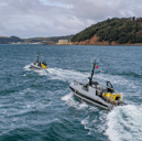 RNMB Ariadne, an autonomous mine-hunting ship that can sail by itself, has been launched for the first time - supporting jobs in Portsmouth.