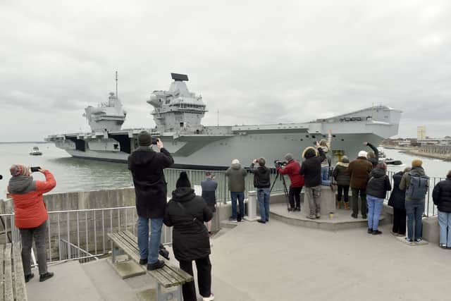  HMS Prince of Wales returned to Portsmouth on Monday, March 17, 2025, after visiting the Glen Mallen shipyard in Scotland. Anticipation is reportedly building aboard ship as she nears her deployment to the Indo-Pacific region.