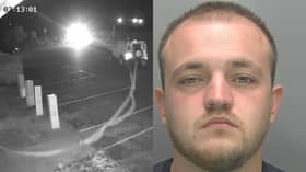Man uses Land Rover Defender in attempt to steal ATM.