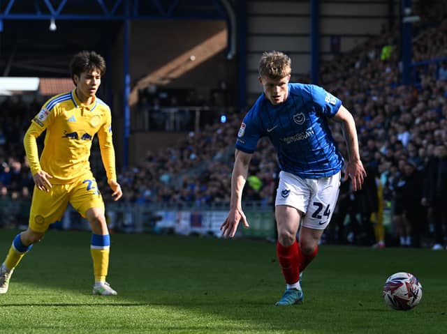 Terry Devlin is on the brink of winning his maiden Northern Ireland cap after impressing since his switch to Fratton Park. Picture: Graham Hunt/ProSportsImages