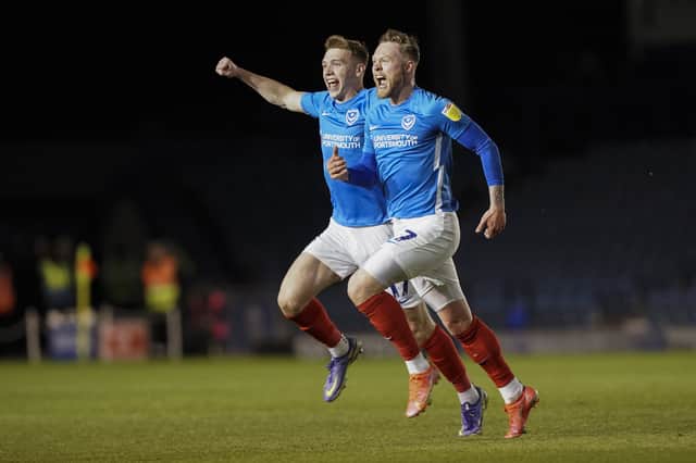 Aiden O'Brien celebrates scoring against Wigan in April 2022. Picture: Jason Brown/ProSportsImages