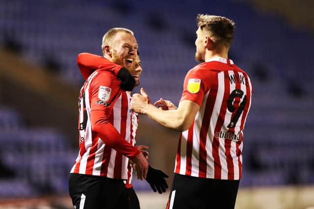 The striker left Sunderland for Pompey on a short-term deal in January 2022. Picture: Naomi Baker/Getty Images