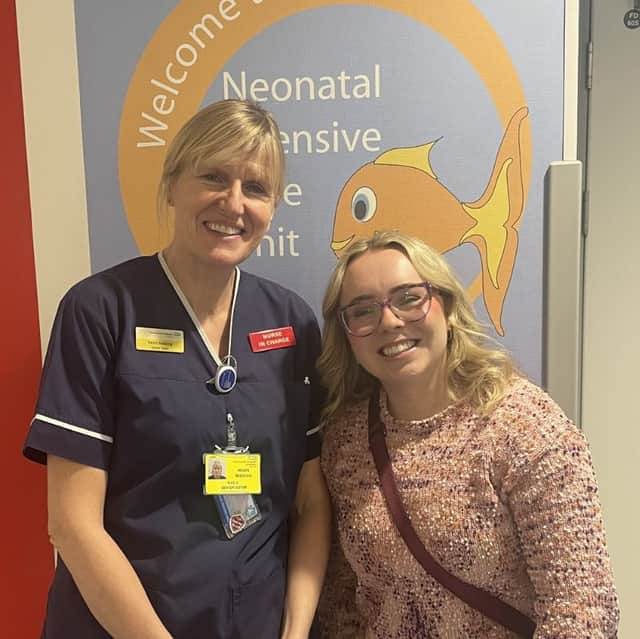 Caitlin met the NICU team at QA Hospital. She now cares for premature babies as a neonatal nurse in Canada.