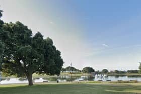 Police received several reports of a group of men being aggressive to members of the public at Canoe Lake and in the Rose Garden