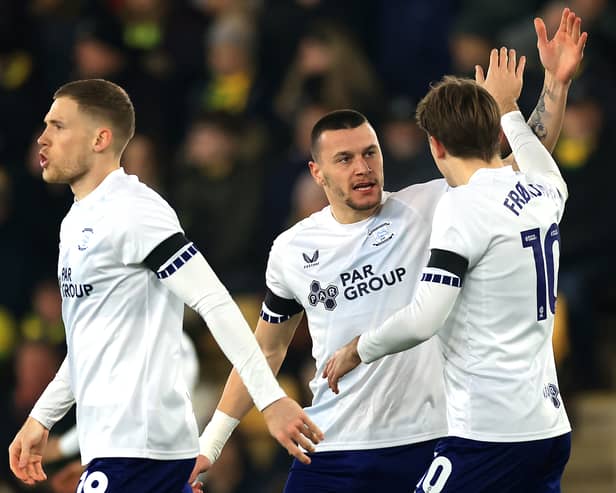 The likes of Preston's Mads Frokjaer, right, and controversial figure Milutin Osmajic, centre, have scored goals and assists after being recruited from the continent. Pic: Getty.