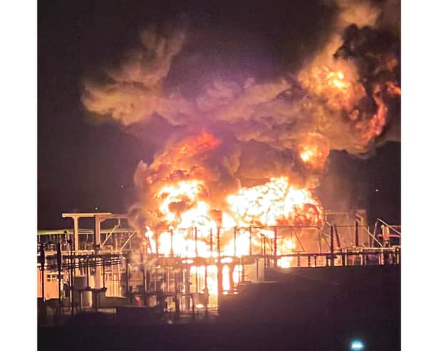 Specialist counter-terrorism officers have been investigating the substation fire near Heathrow Airport.