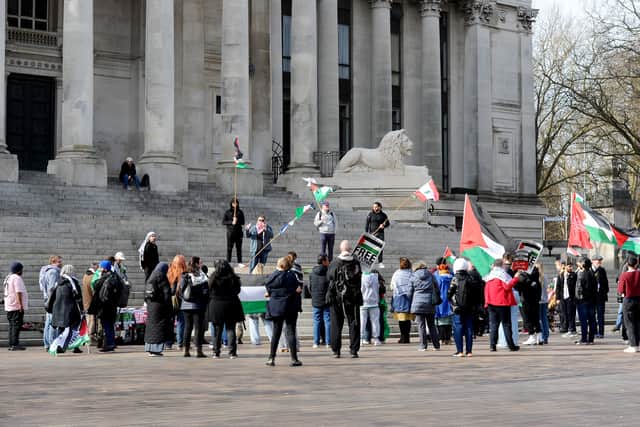 The Enough is Enough emergency protest was held in Guildhall Square