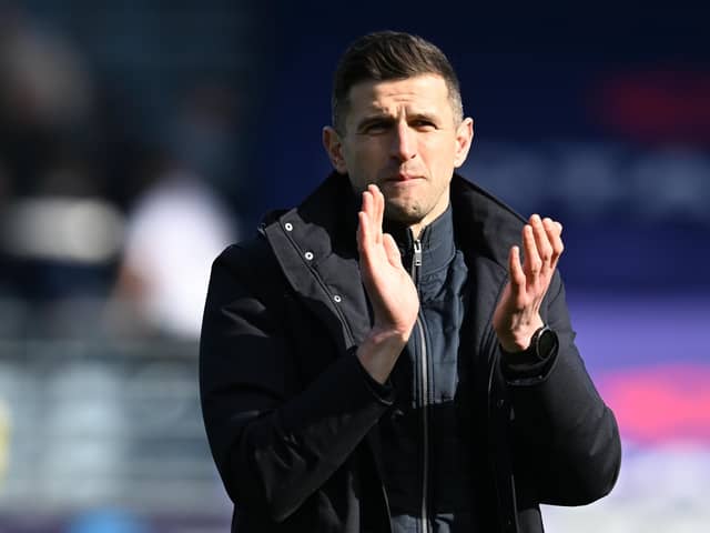 Pompey boss John Mousinho. Pic: Graham Hunt/ProSportsImages