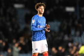Pompey's Liverpool loanee Kaide Gordon. Pic: Graham Hunt/ProSportsImages