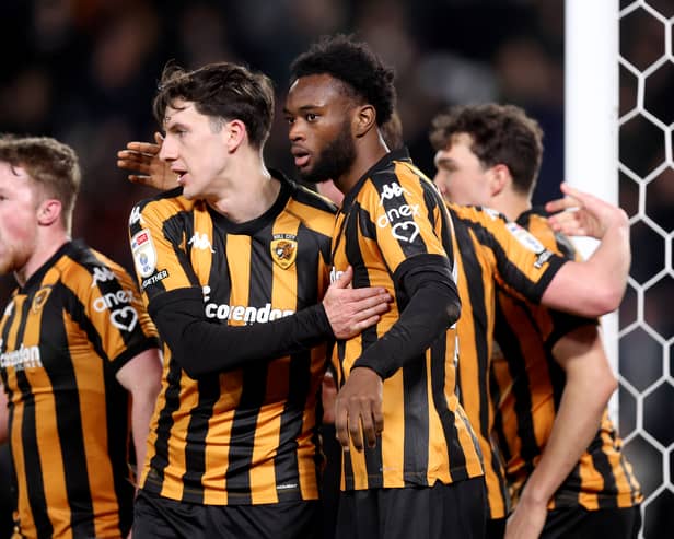 Former Pompey winger Abu Kamara scored the leveller for Hull against Coventry last night.