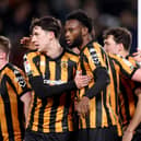 Former Pompey winger Abu Kamara scored the leveller for Hull against Coventry last night.