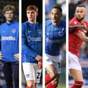 From left to right: Ben Killip, Zak Swanson, Cohen Bramall and Alexander Milosevic all have Pompey deals at a close this summer.
