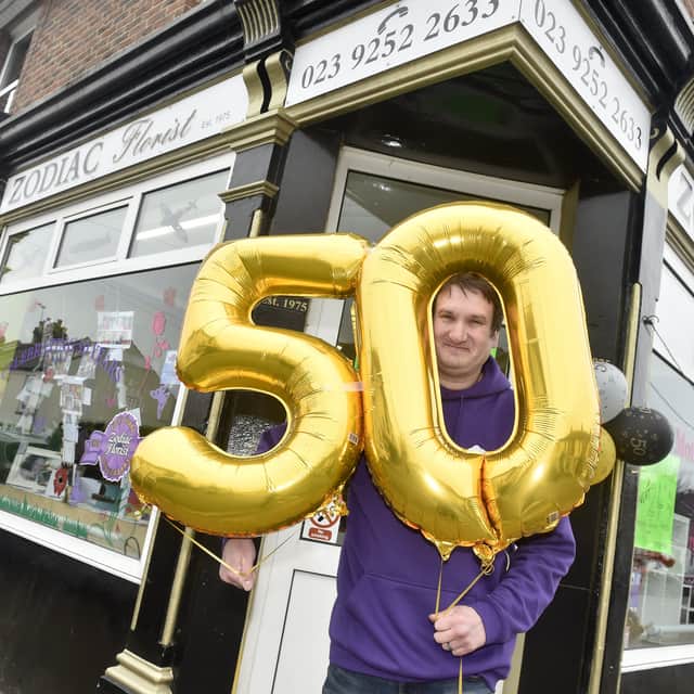 Zodiac Florist in Whitworth Road, Gosport, celebrated their 50th anniversary on Monday, March 24, 2025.