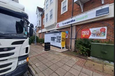 The InPost lockers outside the Co-Op in Emsworth have been installed without planning permission