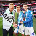 Former Pompey keeper Alex Bass (far left) has been hailed as the best goalkeeper in League Two by his Notts County boss Stuart Maynard. Picture: Joe Pepler 