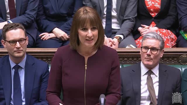 Rachel Reeves speaking to the House of Commons on March 26, 2025, and announcing her Spring Statement. In the statement, she set out her aims to turn the UK into a “defence industrial superpower”.