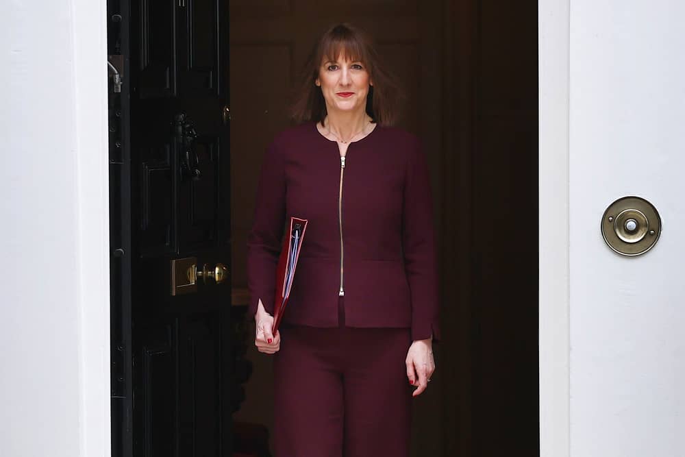 Chancellor Rachel Reeves leaves 11 Downing Street to deliver her spring statement to Parliament on March 26, 2025 (Photo: Peter Nicholls/Getty Images)