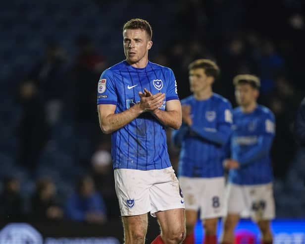 Pompey boss John Mousinho has updated on Conor Shaughnessy’s fitness and potential return. Picture: Jason Brown/ProSportsImages