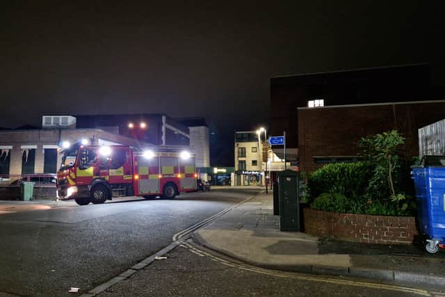 An oil pan caught fire at Blue Cobra, London Road, North End