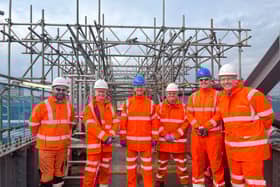 Stephen Morgan, MP for Portsmouth South, visited Fratton Station to see the progress being made on the footbridge work.