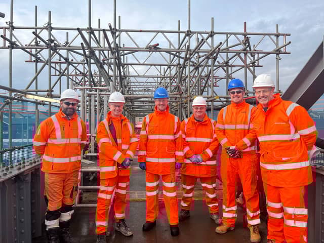 Stephen Morgan, MP for Portsmouth South, visited Fratton Station to see the progress being made on the footbridge work.