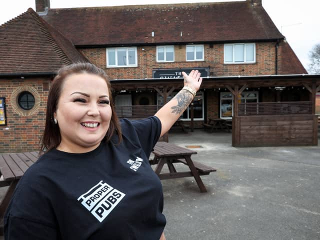 Kasey Jones is the new operator of the The Swallow pub in Dunsbury Way, Leigh Park.
Picture: Chris Moorhouse (270325-11)
