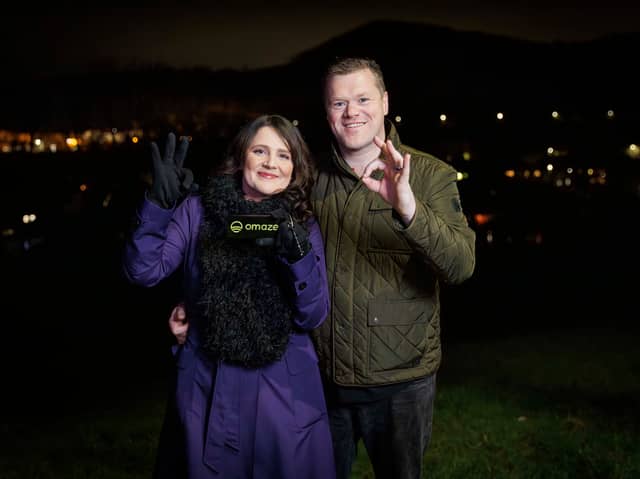 Omaze Million Pound House Norfolk winner Victoria Curtis-Cresswell with husband Dale.