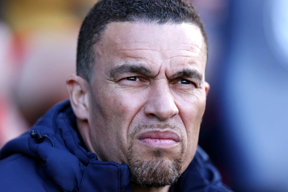 Blackburn Rovers manager Valerien Ismael at Pompey on Saturday. Pic: PA