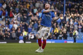 Pompey defender Connor Ogilvie's form continues to soar. Pic: Jason Brown/ProSportsImages