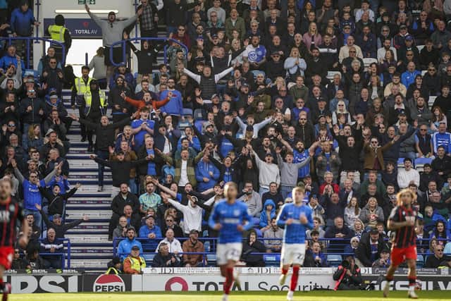 Pompey fans are seeing plenty of Saturday success at Fratton Park this season. Pic: Jason Brown/ProSportsImages