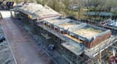 Construction work at the Brickworks Museum site to create 12 new homes. 