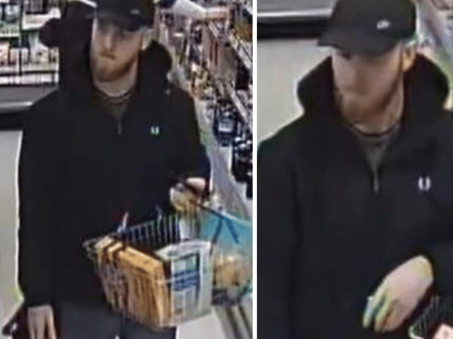Police wish to speak to this man after hundreds of pounds of items were stolen from a Tesco Express in Hedge End.