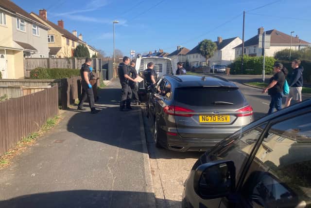 The suspect is arrested