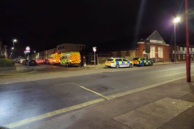 Emergency services attend address in Chichester Road, Copnor, where a man in his 40s died suddenly