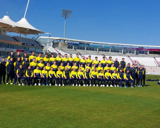 Hampshire County Cricket Club men and women's team get together on the brink of a new season.